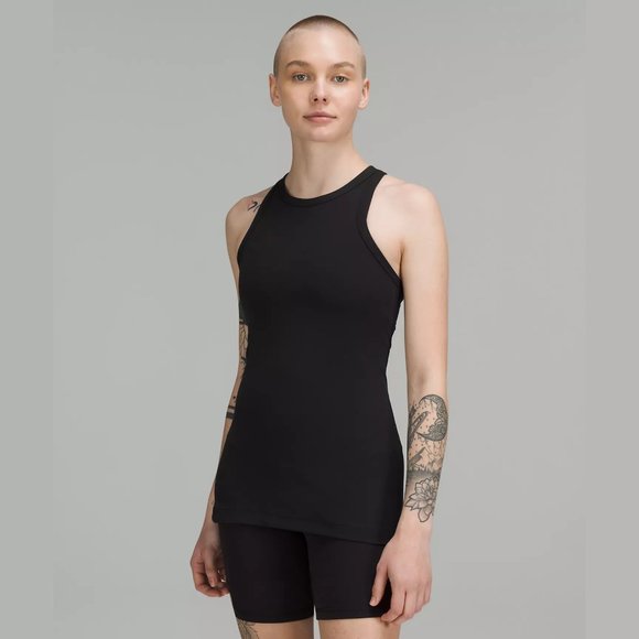 NEW lululemon Size 4 Women's Align Hip-Length Racerback Tank Top - Black - Picture 1 of 5